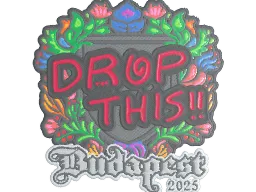 Sticker | drop (Embroidered) | Budapest 2025