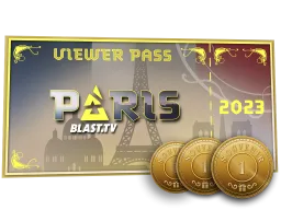 Paris 2023 Viewer Pass + 3 Tokens CS2 skin