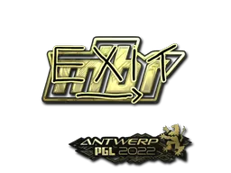 Sticker | exit (Gold) | Antwerp 2022