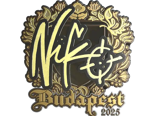 Sticker | NiKo (Gold) | Budapest 2025