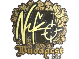 Sticker | NiKo (Gold) | Budapest 2025