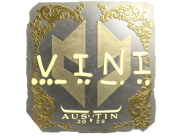 Sticker | VINI (Gold) | Austin 2025
