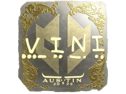 Sticker | VINI (Gold) | Austin 2025
