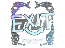 Sticker | exit (Holo) | Austin 2025