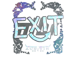 Sticker | exit (Holo) | Austin 2025