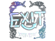Sticker | exit (Holo) | Austin 2025