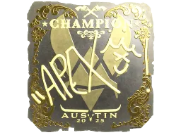 Sticker | apEX (Gold, Champion) | Austin 2025