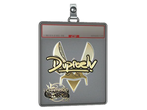 Sticker Slab | dupreeh (Gold, Champion) | Paris 2023