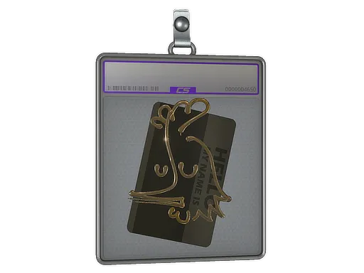 Sticker Slab | Hello AK-47 (Gold)