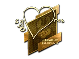 Sticker | seang@res (Gold) | Boston 2018