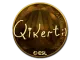 Sticker | qikert (Gold) | Katowice 2019 CS2 skin
