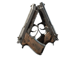 Dual Berettas | Drift Wood (Battle-Scarred)