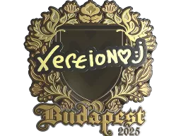 Sticker | xertioN (Gold) | Budapest 2025