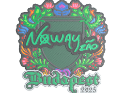 Sticker | noway (Embroidered) | Budapest 2025