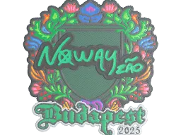 Sticker | noway (Embroidered) | Budapest 2025
