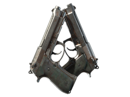 Dual Berettas | Rose Nacre (Battle-Scarred)