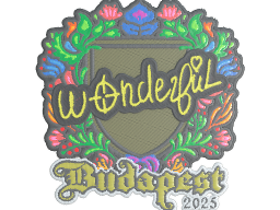 Sticker | w0nderful (Embroidered) | Budapest 2025