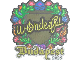 Sticker | w0nderful (Embroidered) | Budapest 2025