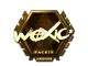 Sticker | woxic (Gold) | London 2018 CS2 skin