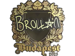 Sticker | Brollan (Gold) | Budapest 2025