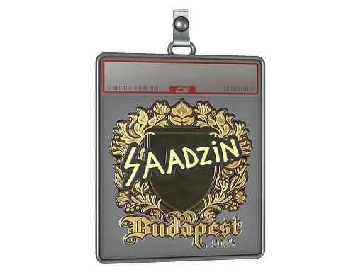 Sticker Slab | saadzin (Gold) | Budapest 2025