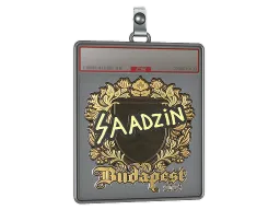 Sticker Slab | saadzin (Gold) | Budapest 2025