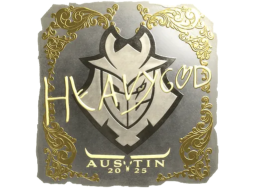 Sticker | Heavygod (Gold) | Austin 2025