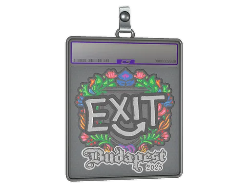 Sticker Slab | exit (Embroidered) | Budapest 2025