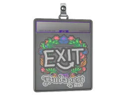 Sticker Slab | exit (Embroidered) | Budapest 2025
