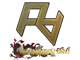 Sticker | Rare Atom (Gold) | Shanghai 2024