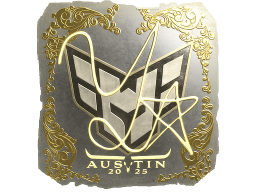 Sticker | yxngstxr (Gold) | Austin 2025