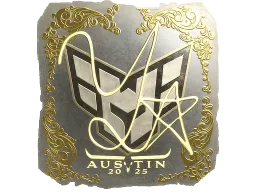 Sticker | yxngstxr (Gold) | Austin 2025