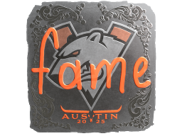 Sticker | fame (Foil) | Austin 2025