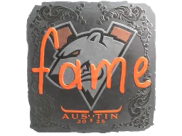 Sticker | fame (Foil) | Austin 2025