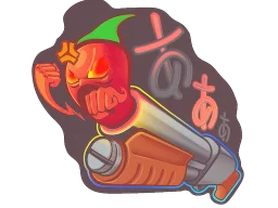Sticker | Pepper Gauge (Lenticular)