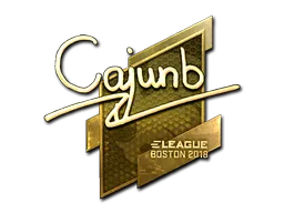 Sticker | cajunb (Gold) | Boston 2018