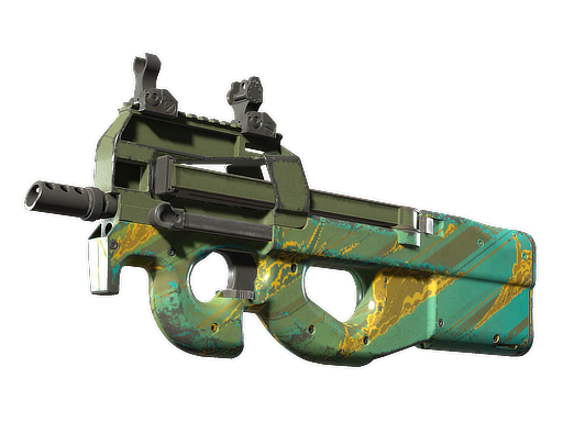P90 | Mustard Gas (Well-Worn)