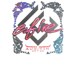 Sticker | efire (Holo) | Austin 2025