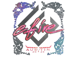Sticker | efire (Holo) | Austin 2025