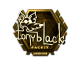 Sticker | tonyblack (Gold) | London 2018 skin