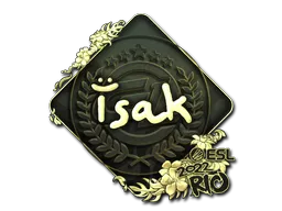 Sticker | isak (Gold) | Rio 2022