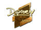 Sticker | dupreeh (Gold) | Boston 2018 skin