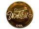 Sticker | WorldEdit (Gold) | Katowice 2019 CS2 skin