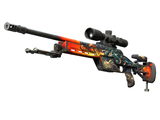 StatTrak™ SSG 08 | Dragonfire (Well-Worn)