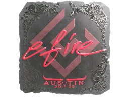 Sticker | efire (Foil) | Austin 2025