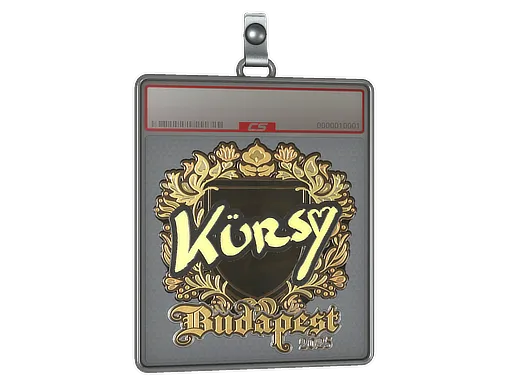 Sticker Slab | Kursy (Gold) | Budapest 2025