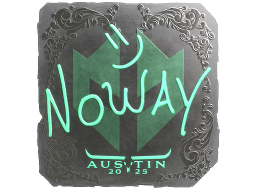 Sticker | noway (Foil) | Austin 2025