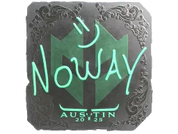 Sticker | noway (Foil) | Austin 2025