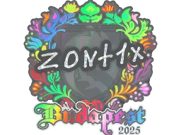 Sticker | zont1x (Holo) | Budapest 2025