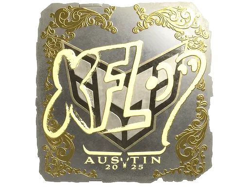 Sticker | xfl0ud (Gold) | Austin 2025